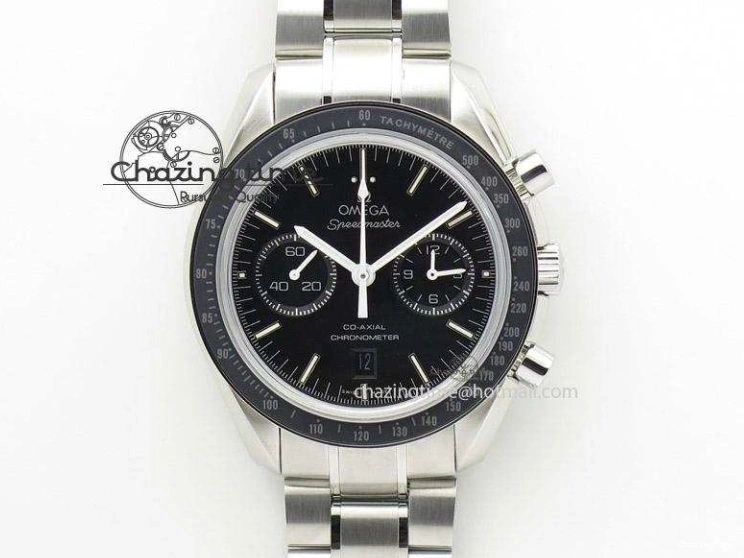 0414 Speedmaster Racing Master SS HKF Best Edition Black Dial on SS Bracelet A Versatile 7810